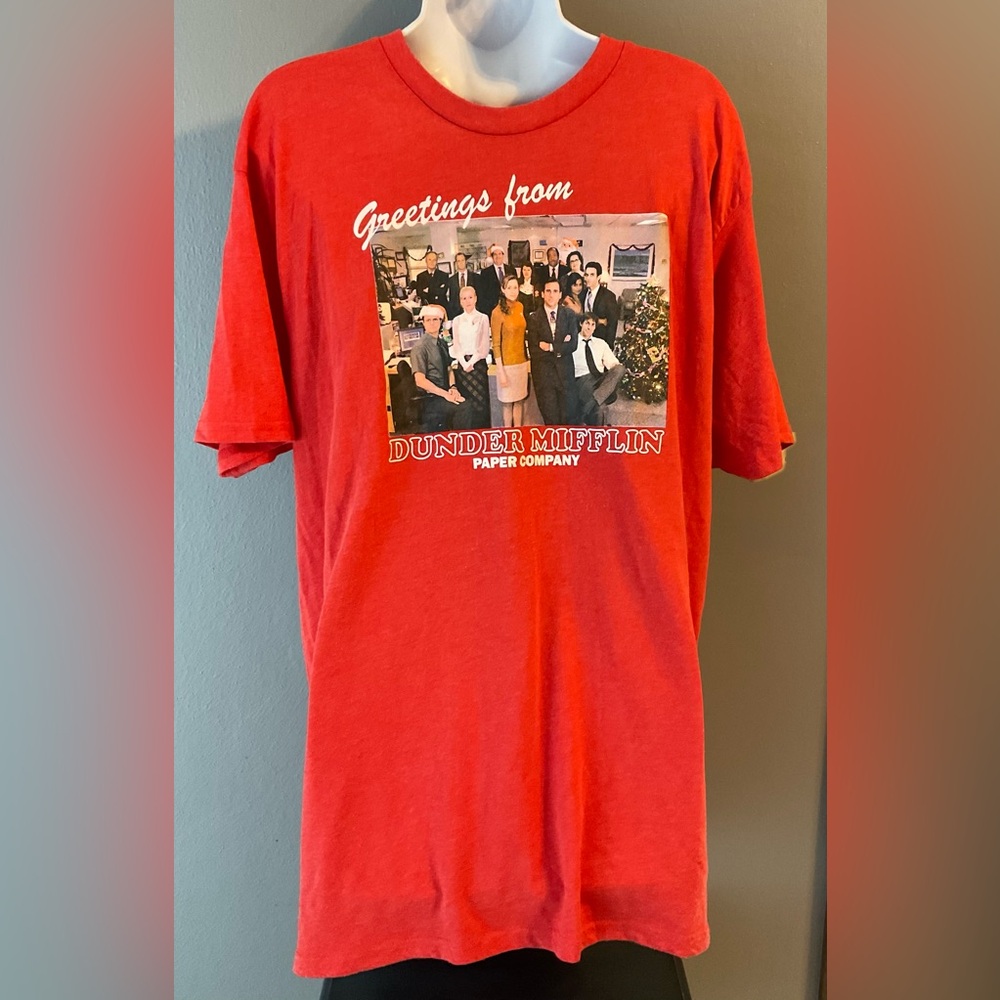 Holiday T-shirt XL the office “GREETINGS FROM DUNDER MIFFLIN PAPER COMPANY”
